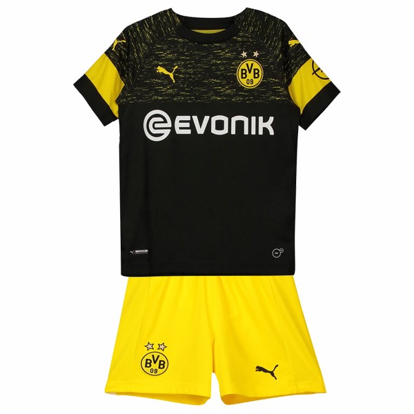 Borussia Dortmund Trikot Auswarts Kinder 2018-19 Schwarz Fussballtrikots Günstig